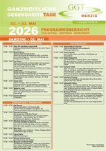 Gesamtübersicht der Vorträge und Workshops während der Gesundheitsmesse am 02. / 03. Mai 2026 in Merzig.